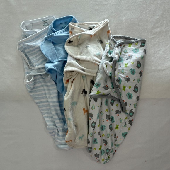aden + anais Other - Aden + Anais SwaddleMe Swaddle Wrap Bundle Baby 0-3M Lot of‎ 4